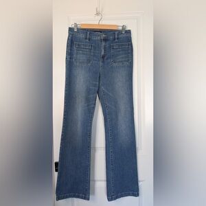 J.Crew Demi-Bootcut Jean with Patch Pockets Medium Indigo Bay Wash Size 29